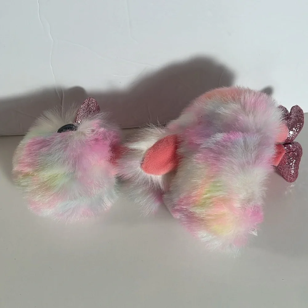 Ty Beanie baby Plush Ostrich Boo Avery Toy Pink and Multicolor